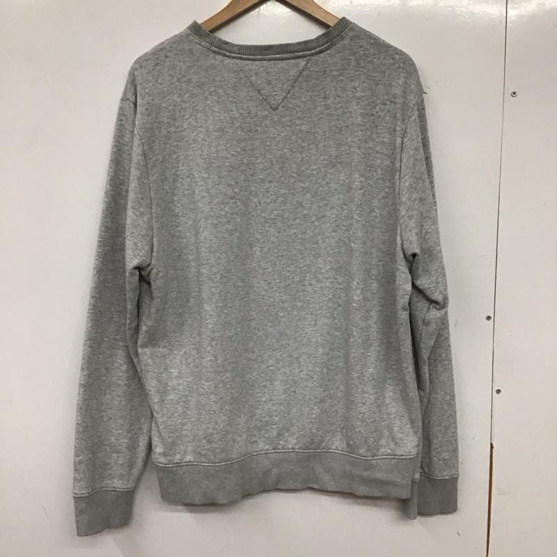 トミーヒルフィガー TOMMY HILFIGER トレーナー 長袖 長袖 XXL ロゴ、文字 灰 / グレー / メンズ USED 古着 中古 10138599
