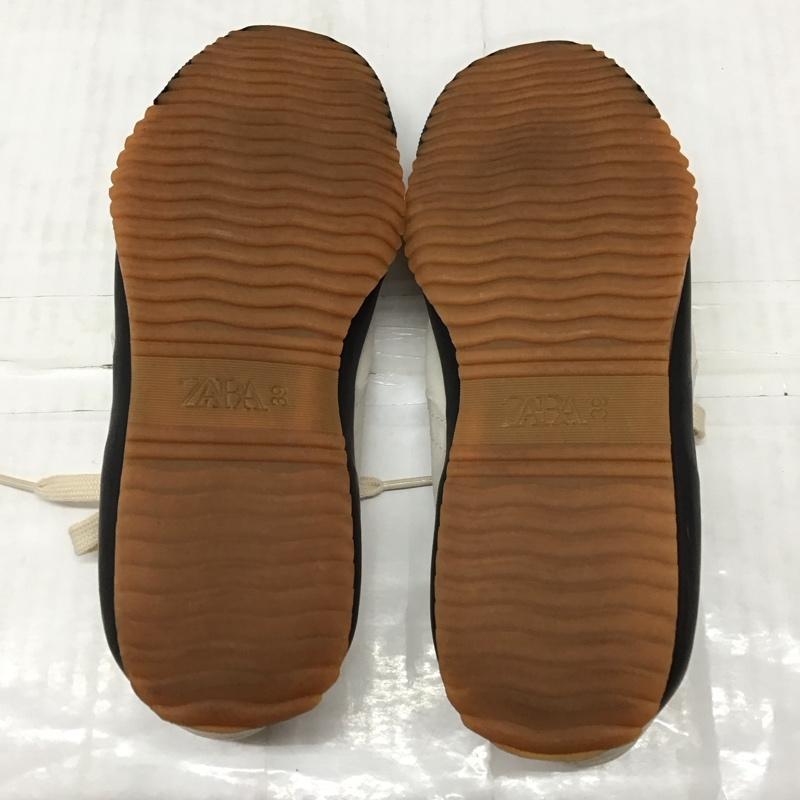 ザラ ZARA スニーカー スニーカー 5473 310 001 EU39 無地 アイボリー / アイボリー / X 黒 / ブラック / レディース USED 古着 中古 10119351