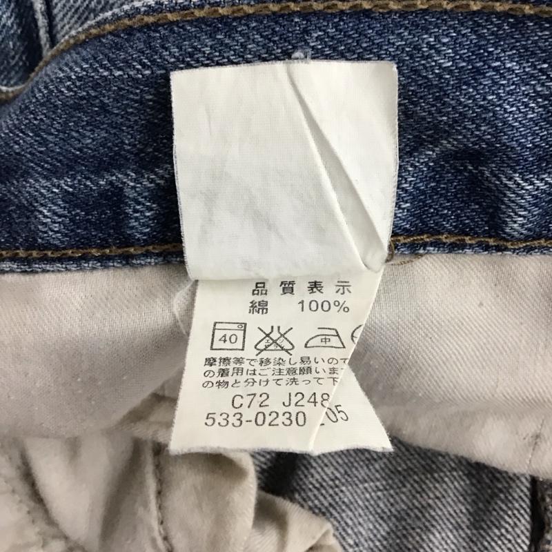 リーバイストラウスアンドコー Levi Strauss & co. パンツ デニム、ジーンズ デニムパンツ ストレートパンツ ワイドパンツ カジュアルパンツ 32インチ 無地 インディゴ / インディゴ /  メンズ USED 古着 中古 10124013
