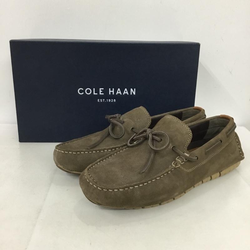 コールハーン COLE HAAN カジュアルシューズ カジュアルシューズ C25990 ゼログランド キャンプ モック ドライバー デッキシューズ 箱有 無地 茶 / ブラウン / メンズ USED 古着 中古 10136691
