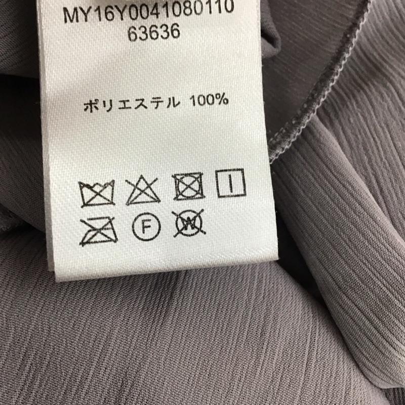 ミスティック mystic カットソー 長袖 長袖カットソー フレアシャツ スタンドネック 無地 灰 / グレー / レディース USED 古着 中古 10117491