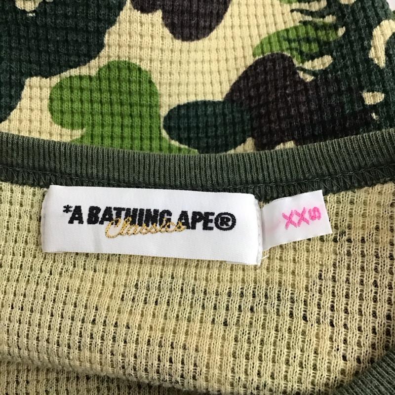 アベイシングエイプ A BATHING APE カットソー 長袖 長袖カットソー クルーネックカットソー ロングスリーブカットソー プリントTシャツ XXS プリント マルチカラー / マルチカラー / レディース USED 古着 中古 10117496