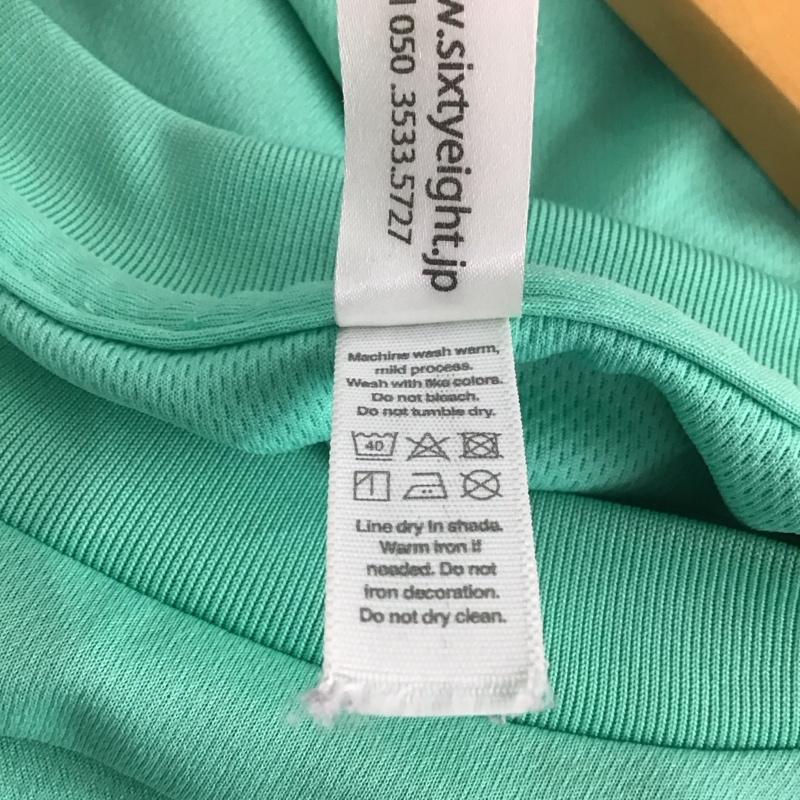 シックスティエイトアンドブラザーズ 68&brothers Tシャツ 半袖 半袖カットソー プリントTシャツ クルーネックカットソー ロゴ、文字 緑 / グリーン / メンズ USED 古着 中古 10139595