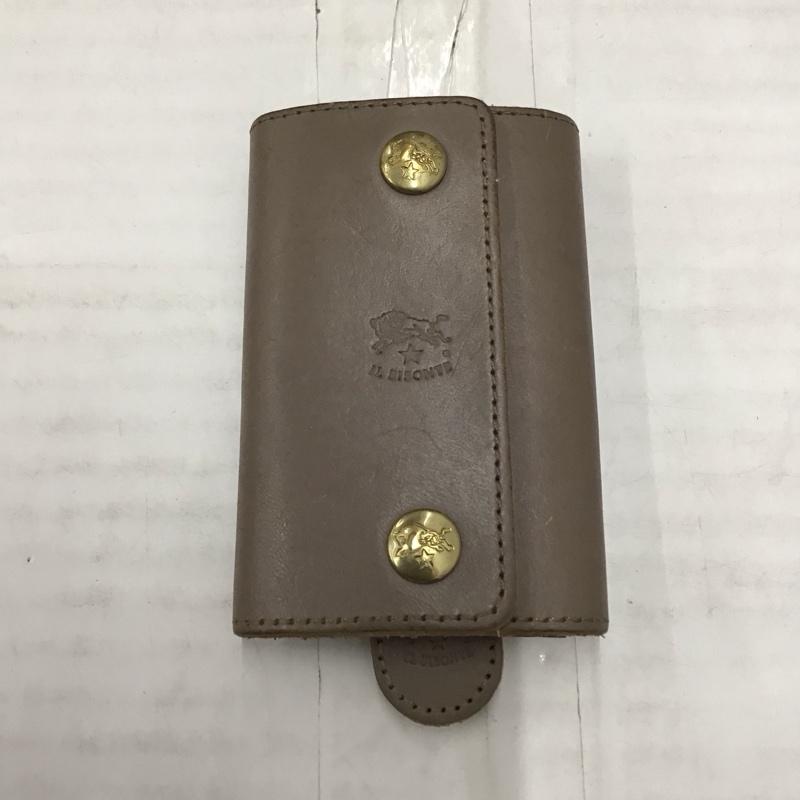 イルビゾンテ IL BISONTE キーケース キーケース レザー 6連 ワンポイント 灰 / グレー / メンズ USED 古着 中古 10114537