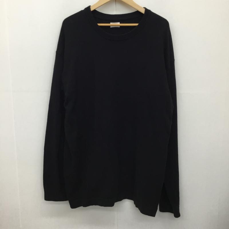 ロンハーマン Ron Herman ニット、セーター 長袖 L 無地 黒 / ブラック / メンズ USED 古着 中古 10137586