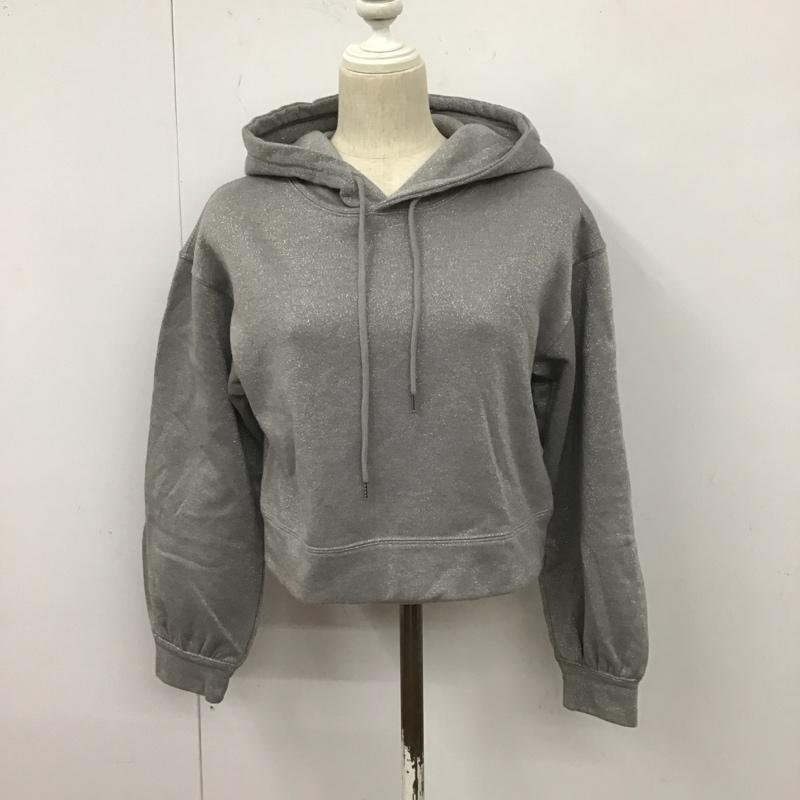 ジーナシス JEANASIS パーカー 長袖 FREE 無地 灰 / グレー / レディース USED 古着 中古 10128410