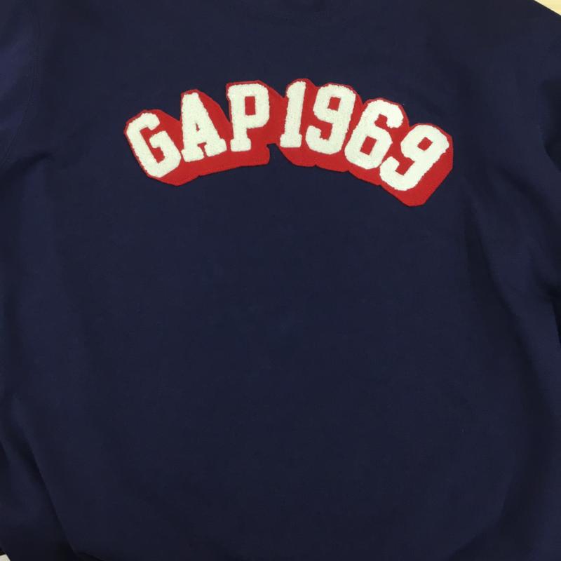 ギャップ GAP トレーナー 長袖 GAP1969 アーチロゴスウェット XL ロゴ、文字 紺 / ネイビー / X 赤 / レッド / メンズ USED 古着 中古 10136066