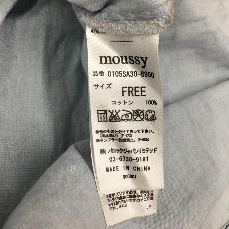 マウジー MOUSSY シャツ、ブラウス 半袖 0105SA30-6900 ノースリーブ デニム FREE 無地 水色 / ライトブルー / レディース USED 古着 中古 10118178