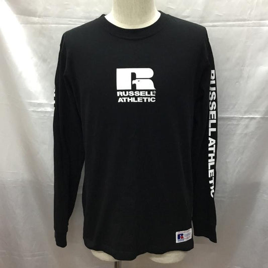 ラッセル RUSSELL カットソー 長袖 長袖 M プリント 黒 / ブラック /  メンズ USED 古着 中古 10109585