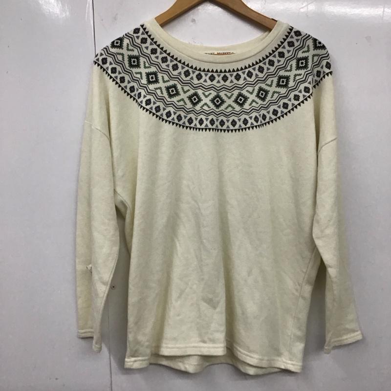 ハートマーケット HEARTMARKET カットソー 長袖 長袖カットソー クルーネックカットソー ロングスリーブカットソー プリントTシャツ FREE プリント マルチカラー / マルチカラー / レディース USED 古着 中古 10119558