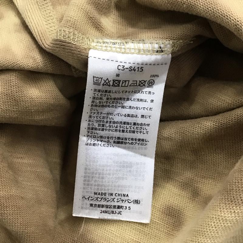 チャンピオン Champion Tシャツ 長袖 C3-S415 タイダイ ロンT M ロゴ、文字 ベージュ / ベージュ / メンズ USED 古着 中古 10145213