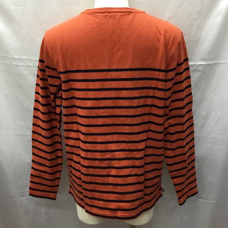 エディーバウアー Eddie Bauer カットソー 長袖 長袖カットソー クルーネックカットソー ロングスリーブカットソー プリントTシャツ M ボーダー柄 マルチカラー / マルチカラー /  メンズ USED 古着 中古 10113548