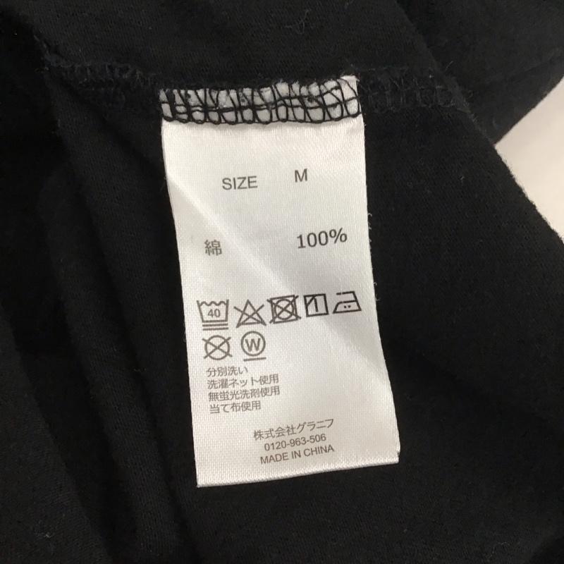 グラニフ graniph Tシャツ 半袖 半袖カットソー プリントTシャツ クルーネックカットソー M プリント 黒 / ブラック / メンズ USED 古着 中古 10149118