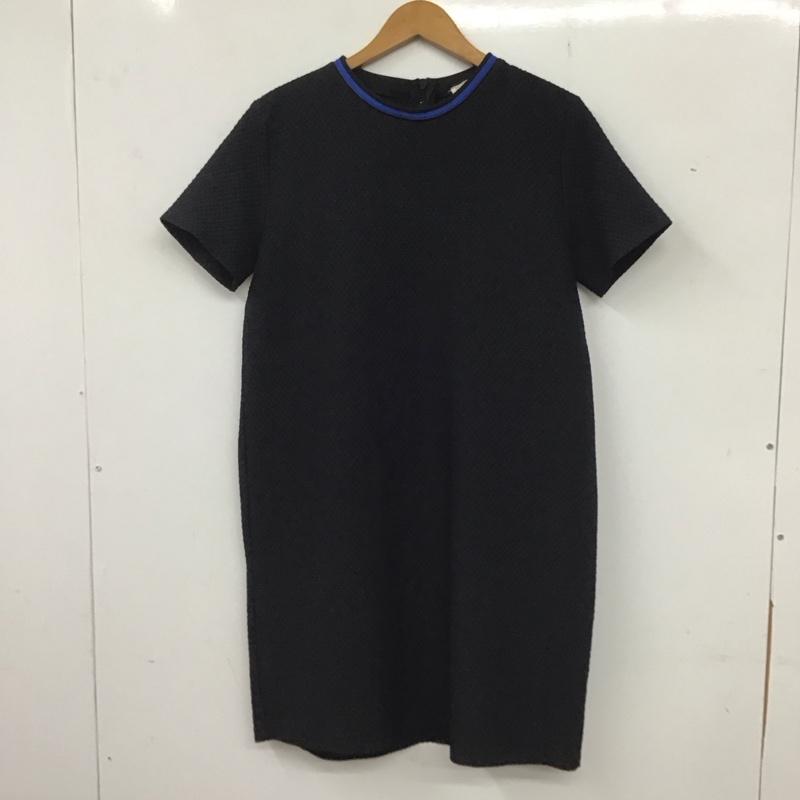 ザラ ZARA ワンピース ミニスカート L 無地 黒 / ブラック / レディース USED 古着 中古 10136657