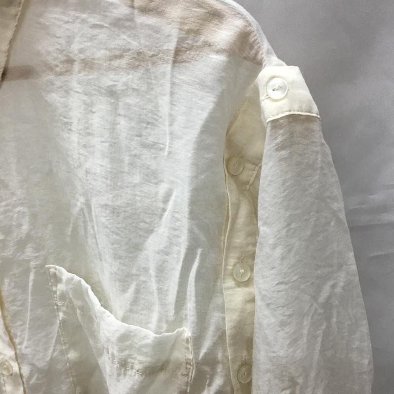 ダブルクローゼット w closet シャツ、ブラウス 長袖 シアーシャツ FREE 無地 アイボリー / アイボリー / レディース USED 古着 中古 10110856