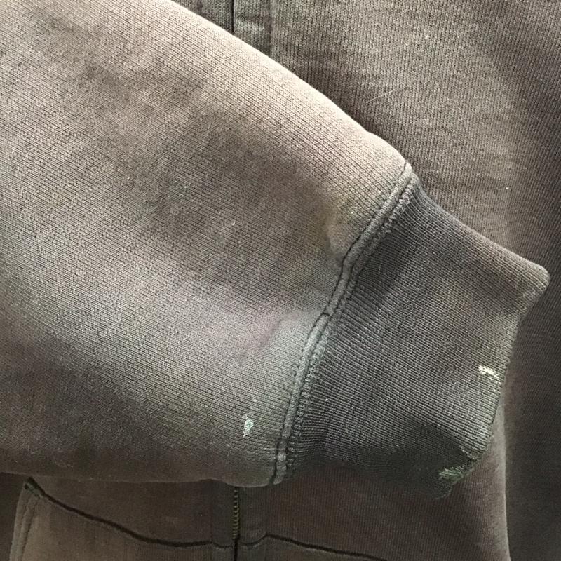 カーハート Carhartt パーカー 長袖 長袖パーカー フード付きパーカー プリントスウェット トレーナー フェード M 無地 茶 / ブラウン /  メンズ USED 古着 中古 10120541