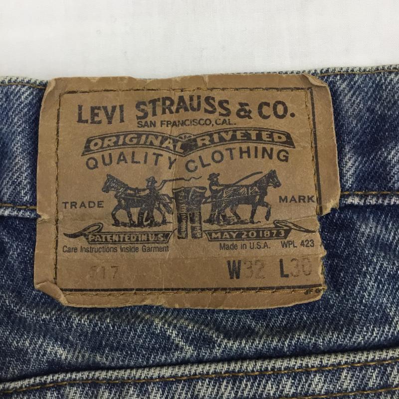 リーバイス Levi s パンツ デニム、ジーンズ 32インチ 無地 青 / ブルー /  メンズ USED 古着 中古 10125238