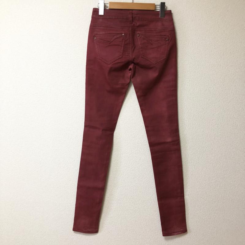 パラスコ PARASUCO パンツ デニム、ジーンズ 無地 赤 / レッド / メンズ USED 古着 中古 10004112