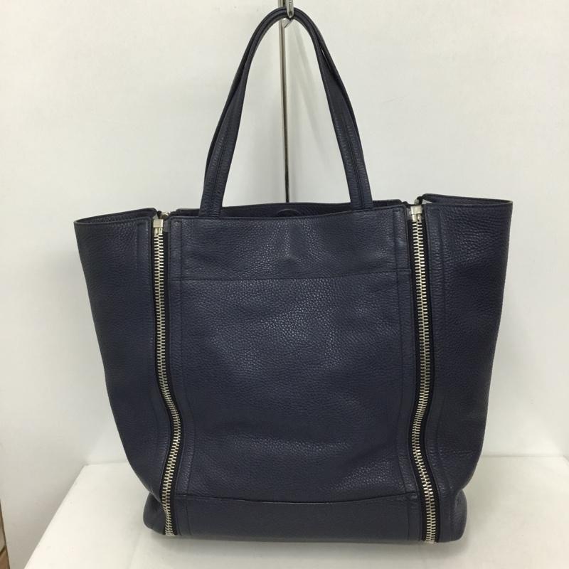 サルヴァトーレフェラガモ Salvatore Ferragamo トートバッグ トートバッグ E-21 E084 ガンチーニ 無地 紺 / ネイビー / レディース USED 古着 中古 10125987