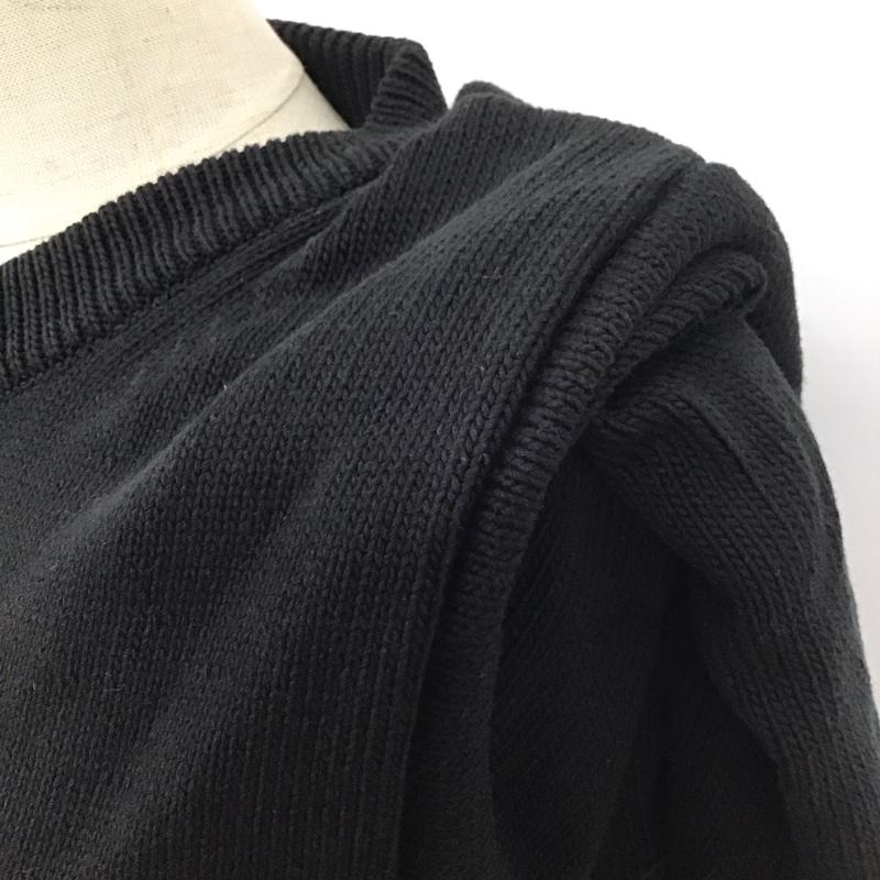 マルタンマルジェラ MARTIN MARGIELA ニット、セーター 七分袖 missdeanna 初期 長袖ニット カジュアルカットソー 無地 黒 / ブラック /  レディース USED 古着 中古 10111781