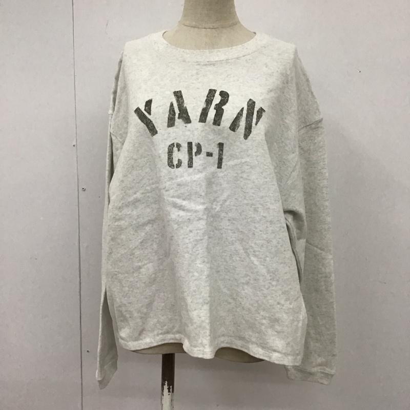 ニコアンド niko and... トレーナー 長袖 NKN26604AD ロンT カットソー M ロゴ、文字 灰 / グレー / レディース USED 古着 中古 10109072