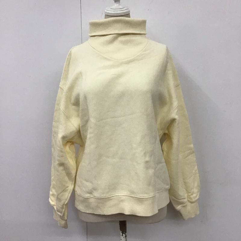 アイテムズ アーバンリサーチ ITEMS URBAN RESEARCH トレーナー 長袖 IT97-21M009 スウェット タートルネック 裏起毛 FREE 無地 アイボリー / アイボリー / レディース USED 古着 中古 10113843