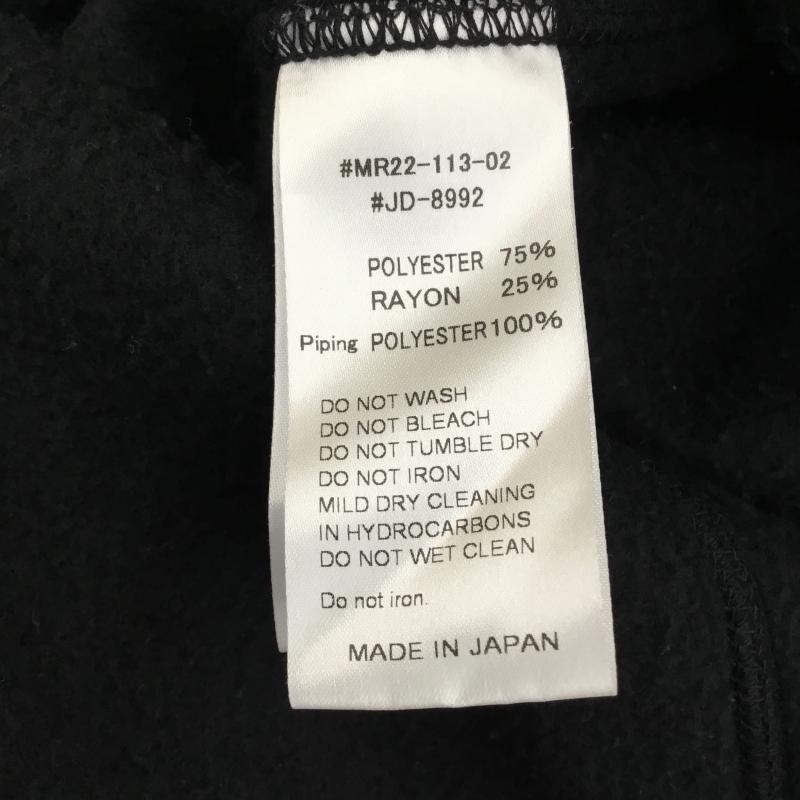 ダントン Danton コート コート一般 フリースカラーレスコート 36 ロゴ、文字 黒 / ブラック / レディース USED 古着 中古 10137750