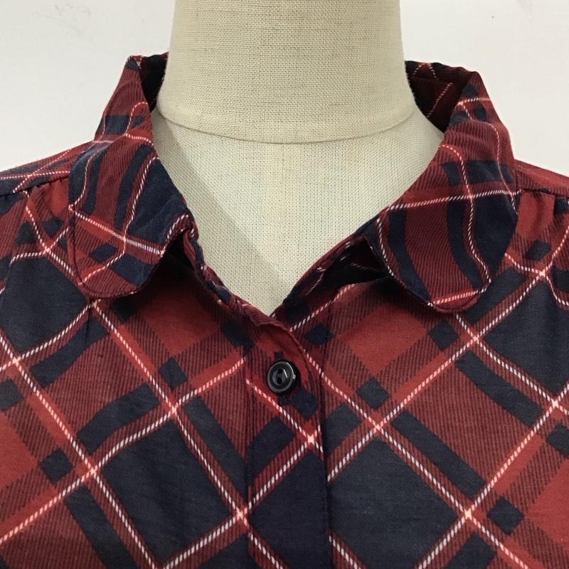 ローリーズファーム LOWRYS FARM シャツ、ブラウス 長袖 M チェック マルチカラー / マルチカラー / レディース USED 古着 中古 10121378