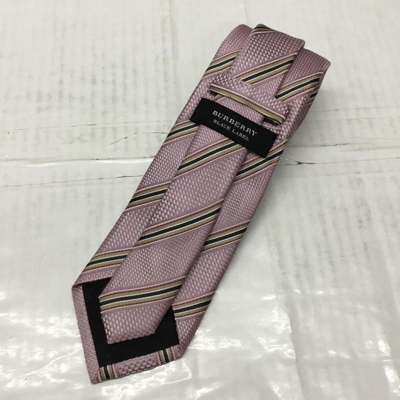 バーバリーブラックレーベル BURBERRY BLACK LABEL ネクタイ ネクタイ 絹 シルク 総柄 桃 / ピンク / メンズ USED 古着 中古 10110626