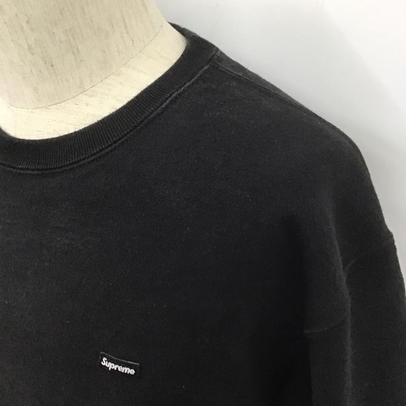 シュプリーム Supreme トレーナー 長袖 スモールボックスロゴ スウェット 裏起毛 L ワンポイント 黒 / ブラック / メンズ USED 古着 中古 10107819
