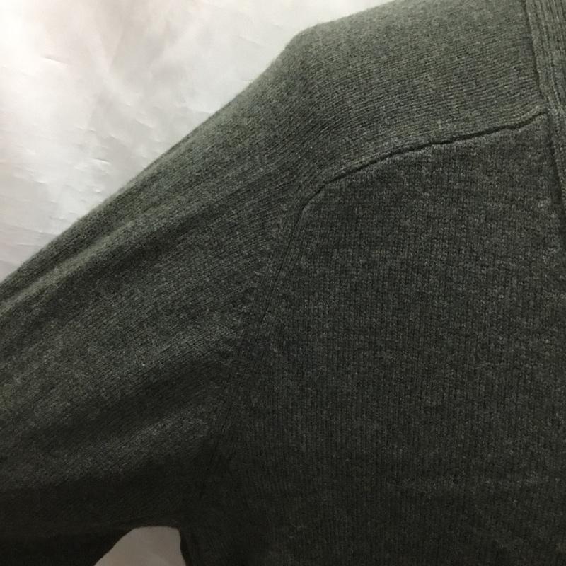 エルエルビーン L.L.Bean カーディガン 長袖 長袖ニットカーディガン リブニットカーディガン 前ボタン XL 無地 カーキ / カーキ / メンズ USED 古着 中古 10121788