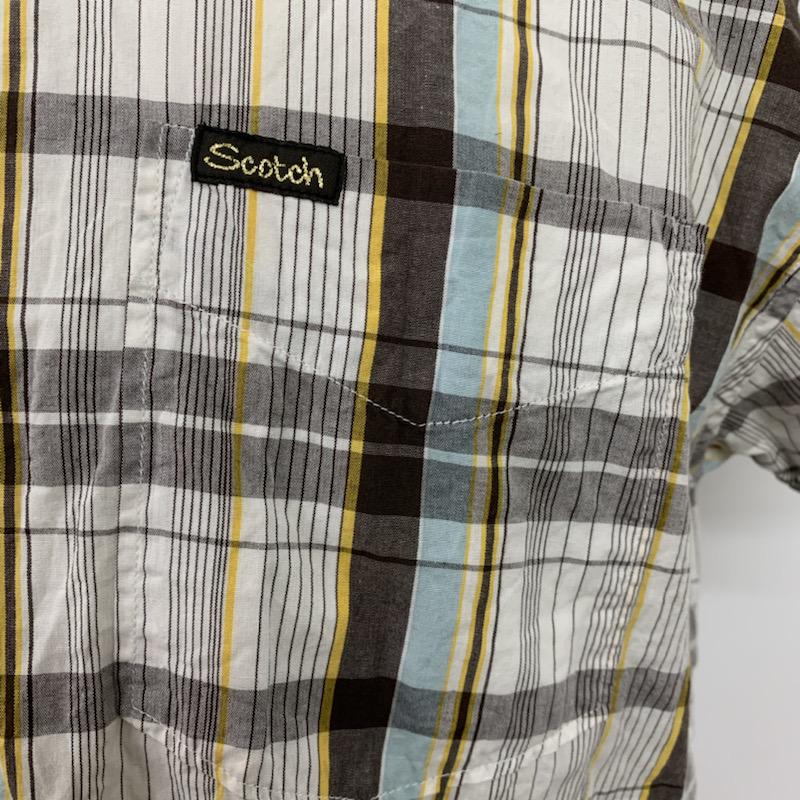 スコッチアンドソーダ SCOTCH&SODA シャツ、ブラウス 半袖 チェックシャツ 半袖シャツ M チェック マルチカラー / マルチカラー / メンズ USED 古着 中古 10038811
