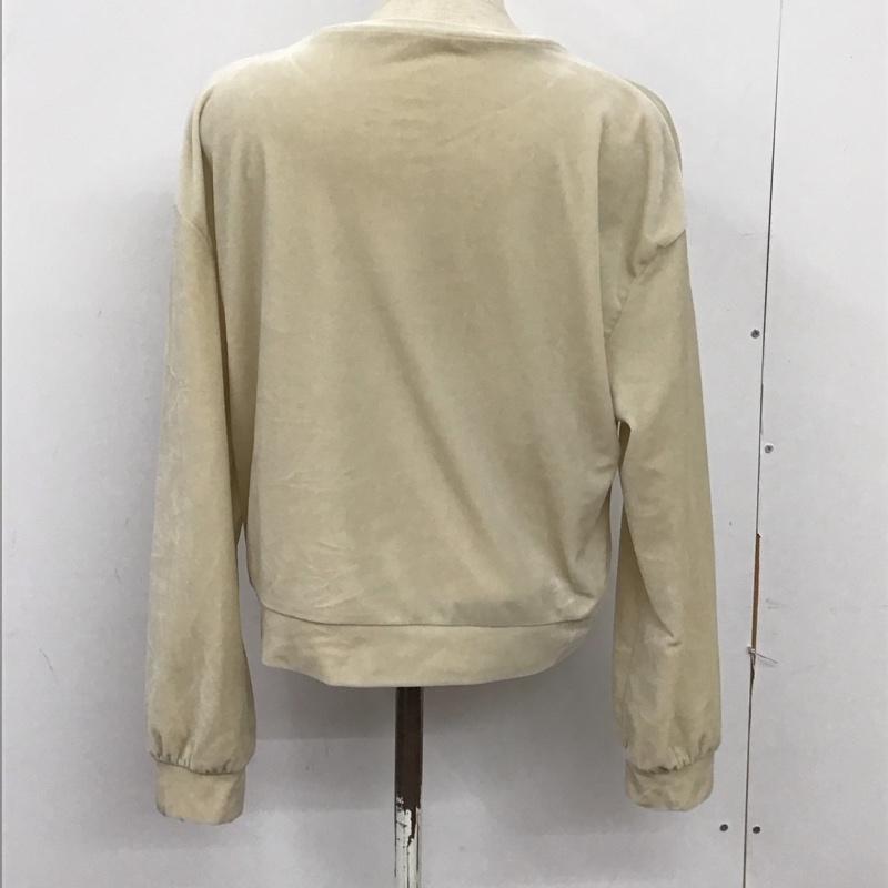 ザラ ZARA カットソー 長袖 長袖カットソー クルーネックカットソー S 無地 ベージュ / ベージュ / レディース USED 古着 中古 10125244