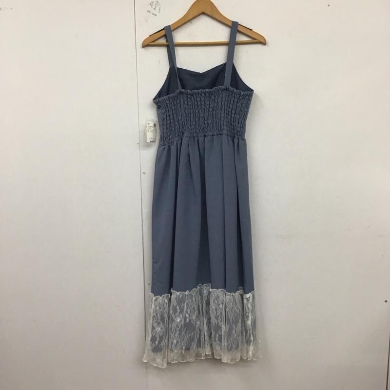 アクシーズファム axes femme ワンピース ロングスカート ノースリーブワンピース ロングワンピース フレアワンピース M 無地 水色 / ライトブルー / レディース USED 古着 中古 10128959