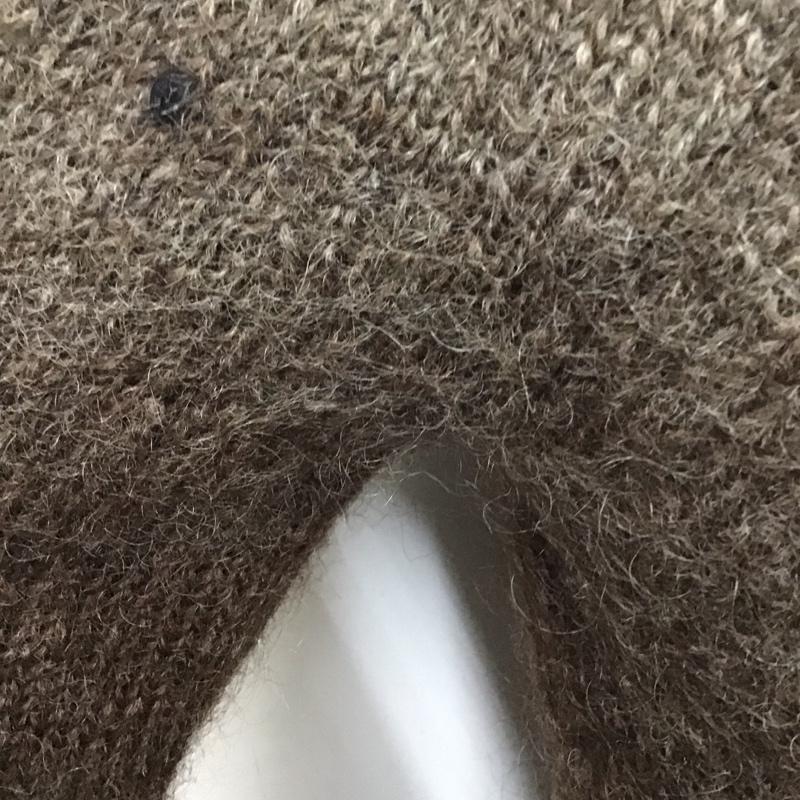 古着 USED カーディガン 長袖 Vネック ISAMU KATAYAMA BACKLASH グラデーション 無地 茶 / ブラウン / メンズ USED 古着 中古 10118761