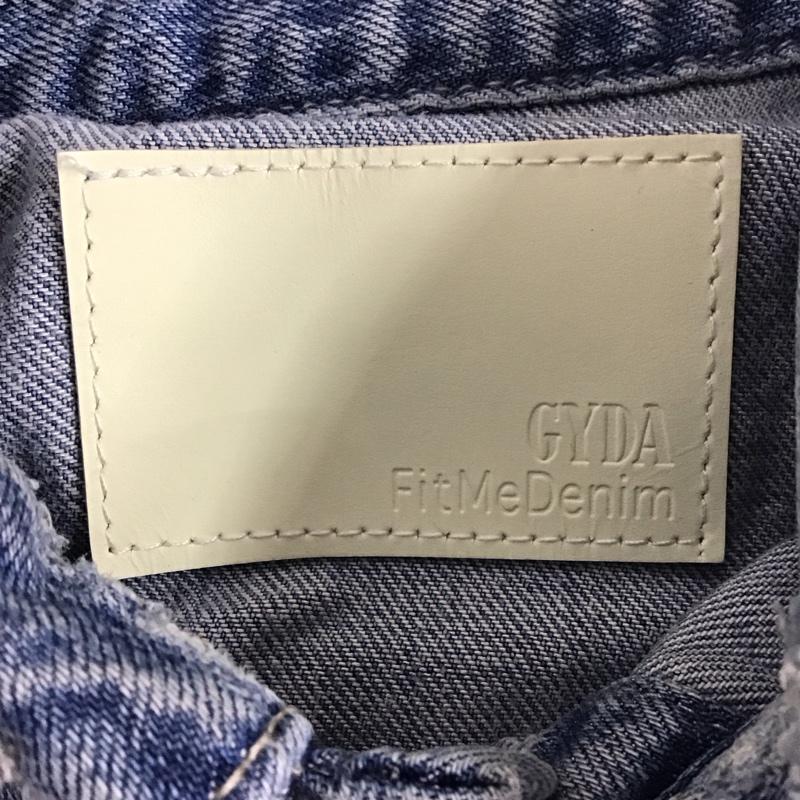 ジェイダ GYDA ジャケット、上着 ジャケット、ブレザー 071940200601 ダメージ加工 Gジャン デニムジャケット FREE 無地 インディゴ / インディゴ / レディース USED 古着 中古 10110260