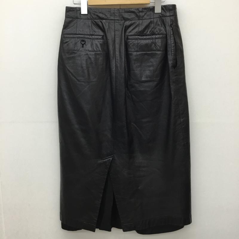 トリココムデギャルソン tricot COMME des GARSONS スカート ロングスカート レザースカート M 無地 黒 / ブラック / レディース USED 古着 中古 10137715