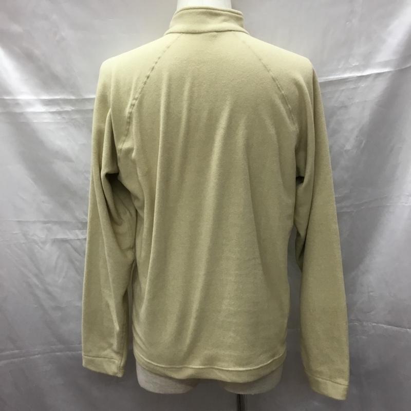 モンベル mont-bell トレーナー 長袖 1104983 シャミース プルオーバー フリース ハーフジップ L ロゴ、文字 ベージュ / ベージュ / メンズ USED 古着 中古 10109051