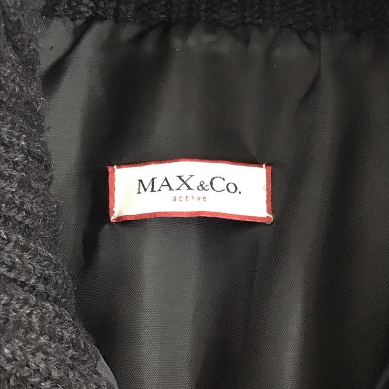 マックスアンドコー MAX&CO ジャケット、上着 ジャケット、ブレザー ジップアップジャケット ジャンパー ジャケット カジュアルジャケット アウター 38 無地 黒 / ブラック / レディース USED 古着 中古 10122809