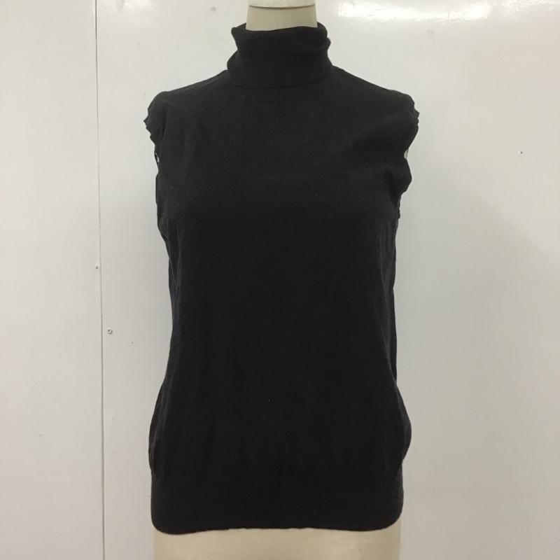 ユナイテッドアローズ UNITED ARROWS アンサンブルニット 長袖 無地 黒 / ブラック / レディース USED 古着 中古 10108675