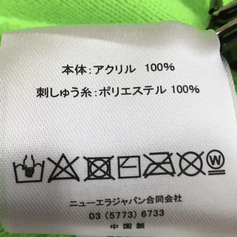 ニューエラ NEW ERA 帽子 ニット帽 MoMA FREE ロゴ、文字 黄緑 / イエローグリーン / メンズ USED 古着 中古 10136546
