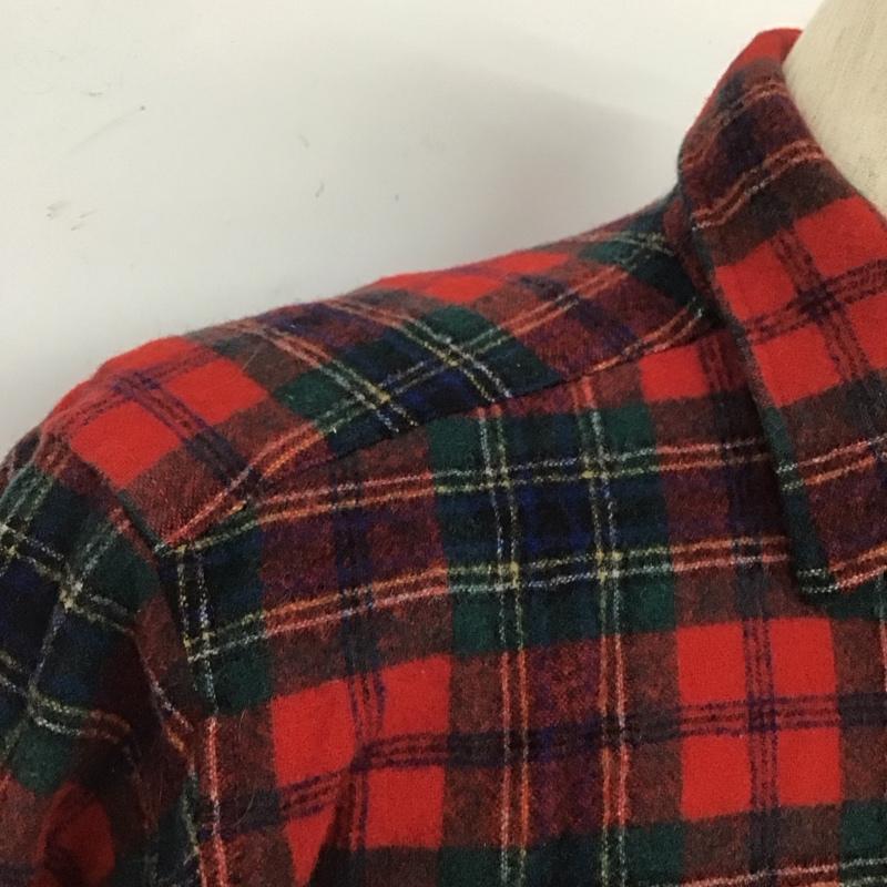ペンドルトン PENDLETON シャツ、ブラウス 長袖 長袖シャツ カラーシャツ ポケットシャツ 長袖カットソー 70s M チェック マルチカラー / マルチカラー / メンズ USED 古着 中古 10106826
