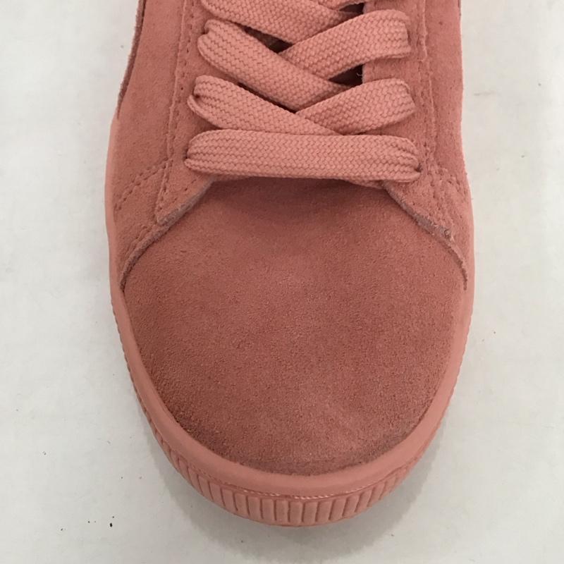 プーマ PUMA スニーカー スニーカー 355462 12 CLASSIC スエード 25cm 25.0cm ロゴ、文字 桃 / ピンク / レディース USED 古着 中古 10123372