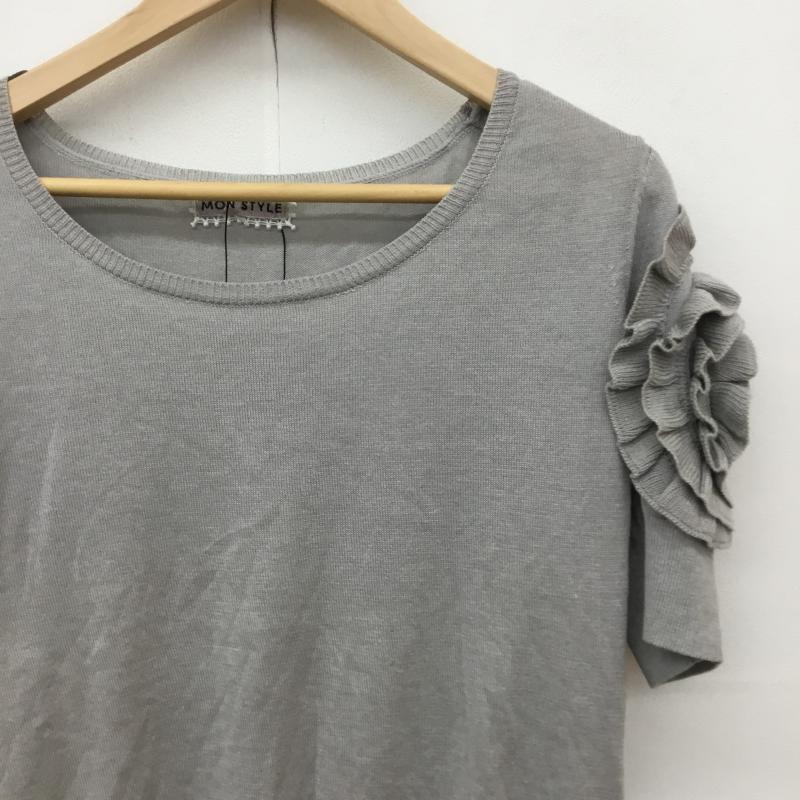 USフルギ US古着 カットソー 半袖 MON STYLE LL 無地 灰 / グレー / レディース USED 古着 中古 10139189