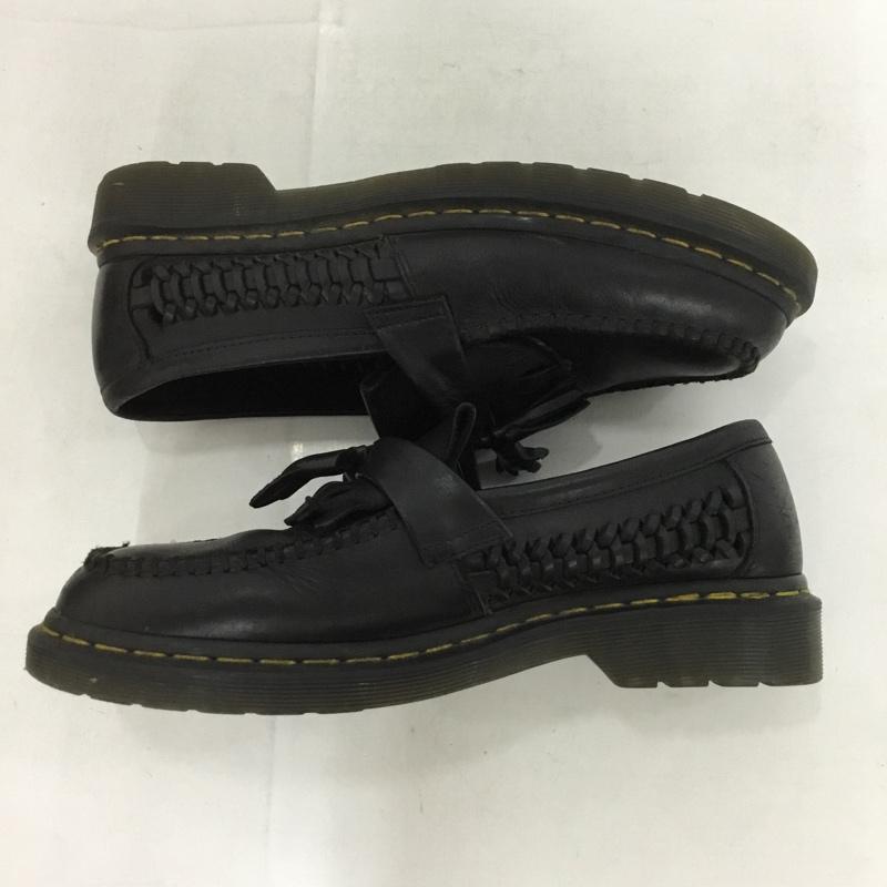 ドクターマーチン Dr.Martens ローファー ローファー タッセル サイドメッシュ ウーブン UK8 US:9 無地 黒 / ブラック / メンズ USED 古着 中古 10133090