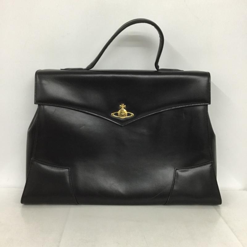 ヴィヴィアンウエストウッド Vivienne Westwood トートバッグ トートバッグ ブリーフケース ビジネスバッグ ワンポイント 黒 / ブラック / レディース USED 古着 中古 10133198