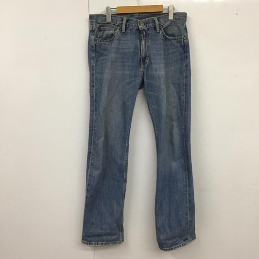 ポロラルフローレン POLO RALPH LAUREN パンツ デニム、ジーンズ デニムパンツ ワイドパンツ カジュアルパンツ 30インチ 無地 インディゴ / インディゴ /  メンズ USED 古着 中古 10125106