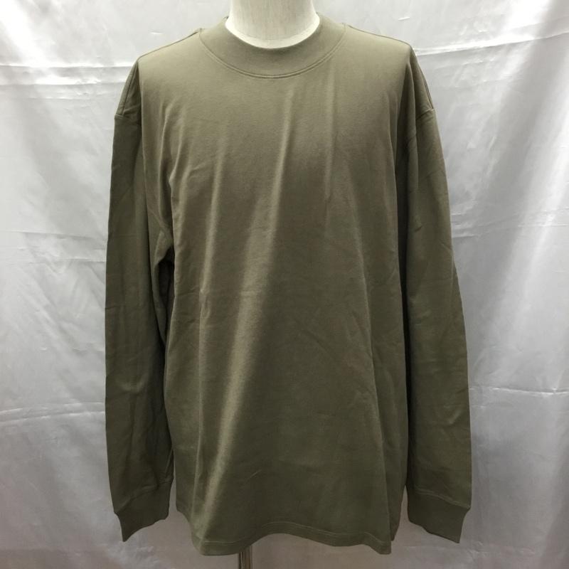 エッセンシャルズ ESSENTIALS カットソー 長袖 69139605 長袖カットソー クルーネックカットソー ロングスリーブカットソー プリントTシャツ L 無地 ベージュ / ベージュ /  メンズ USED 古着 中古 10109331
