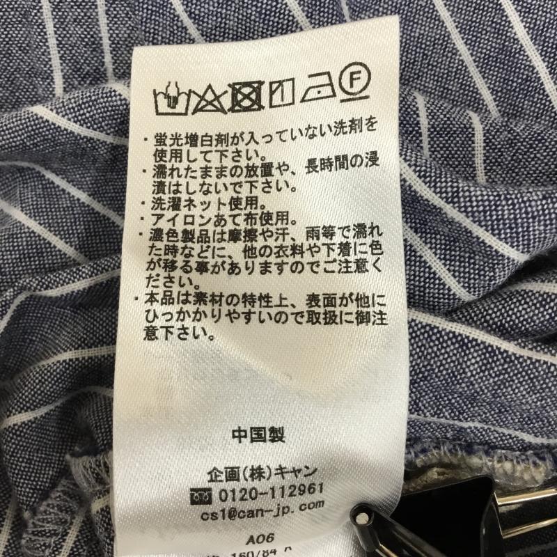 サマンサモスモス Samansa Mos2 シャツ、ブラウス 半袖 LNR-1709345 FREE ストライプ 青 / ブルー / レディース USED 古着 中古 10144390