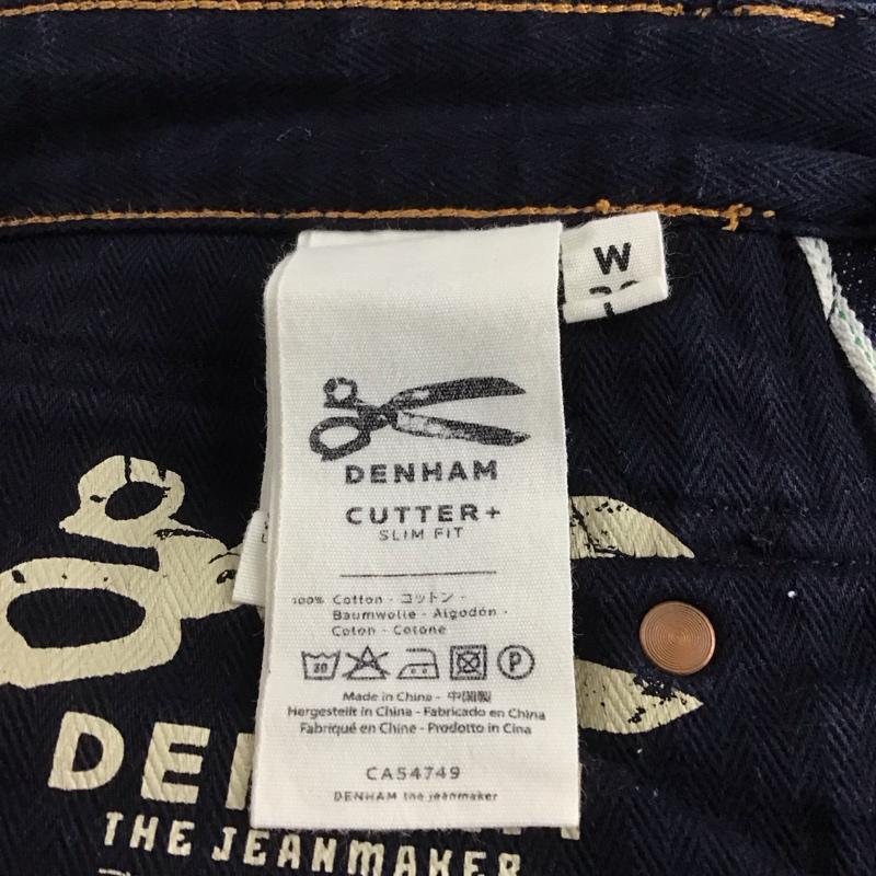 デンハム DENHAM パンツ デニム、ジーンズ デニムパンツ ワイドパンツ カジュアルパンツ 29インチ 無地 インディゴ / インディゴ / メンズ USED 古着 中古 10146096